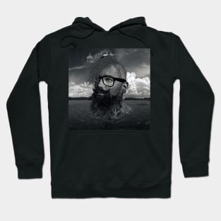 Eco Hipster Black and White Hoodie